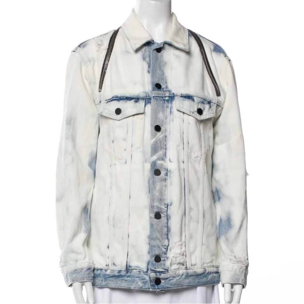 Alexander Wang Blue and White Denim Jacket
